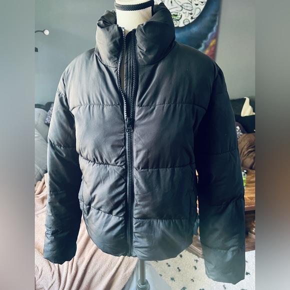 Joe Fresh Black Puffer Jacket - Picture 2 of 7